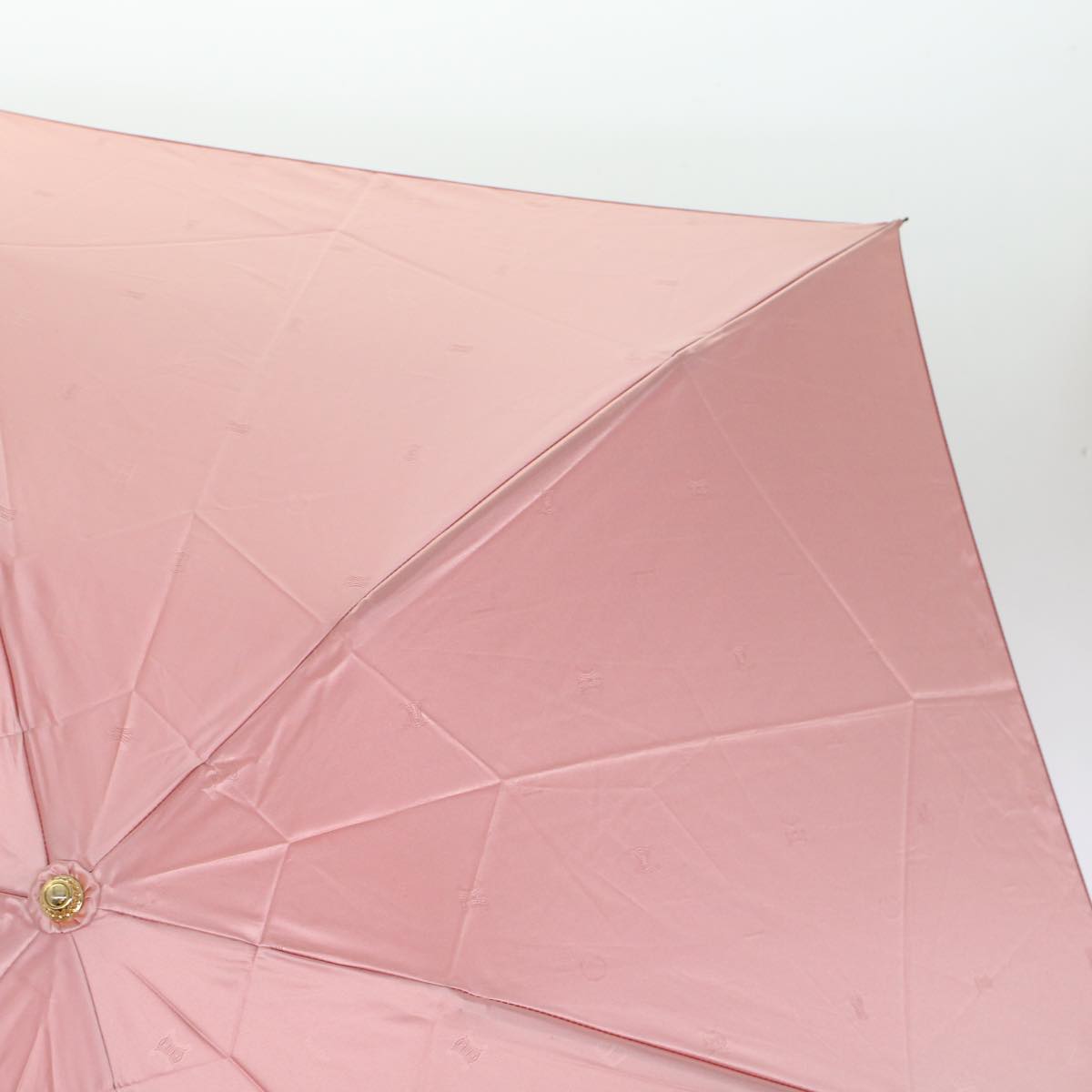 Luxury CELINE Macadam Canvas Folding Umbrella Nylon Pink ar9495