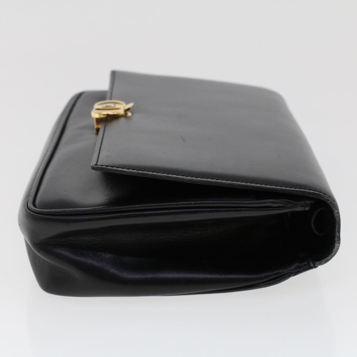 Luxury CELINE Shoulder Bag Leather Black ar9833