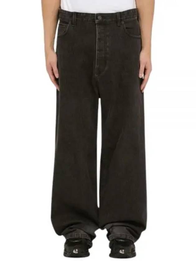 Luxury Balenciaga Trending 2025 Washed Skiwear Jeans Grey