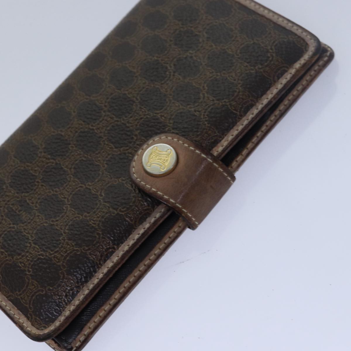 Luxury CELINE Macadam Canvas Wallet 5Set Brown Beige 15525