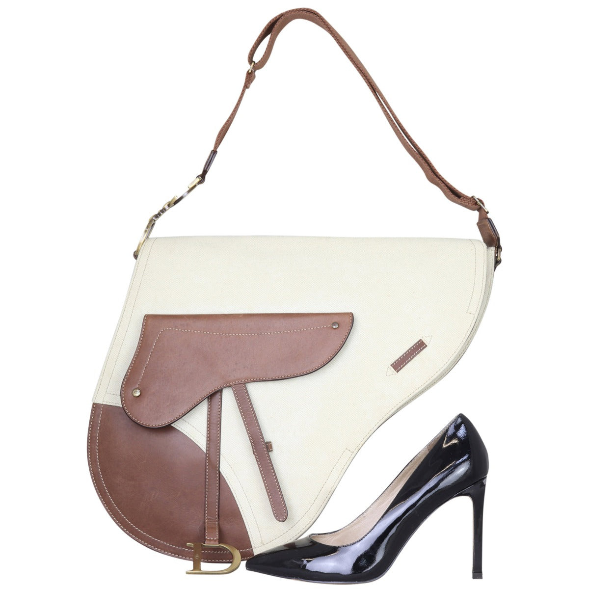 Dior Vintage Baudrier Saddle Bag