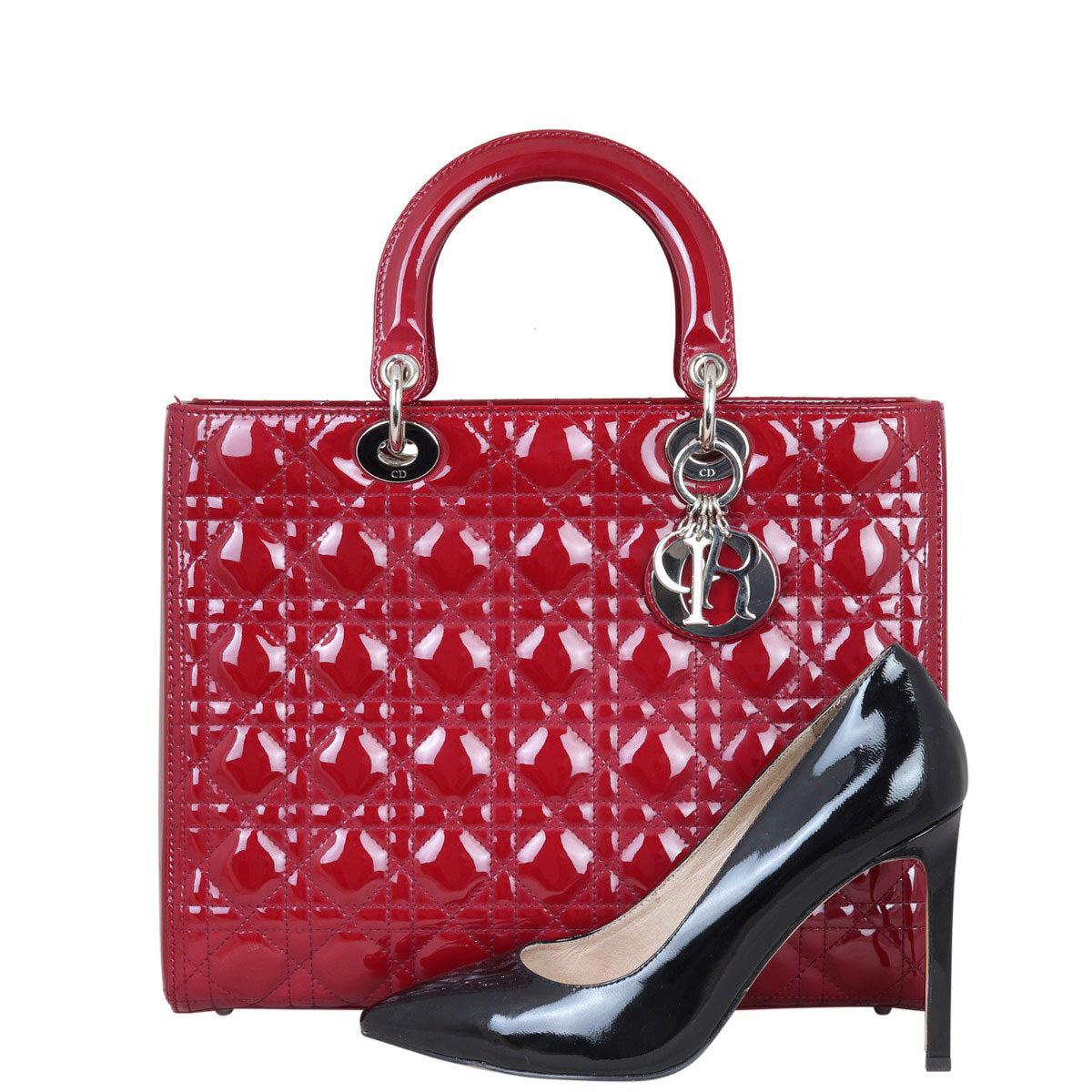 Dior Lady Dior Large Patent