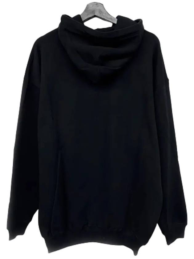 Luxury Balenciaga Trending 2025 BB Logo Round Print Hoodie Black
