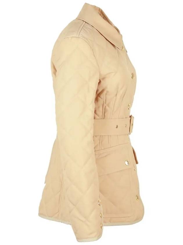 Luxury Burberry Diamond Quilt Padding Beige