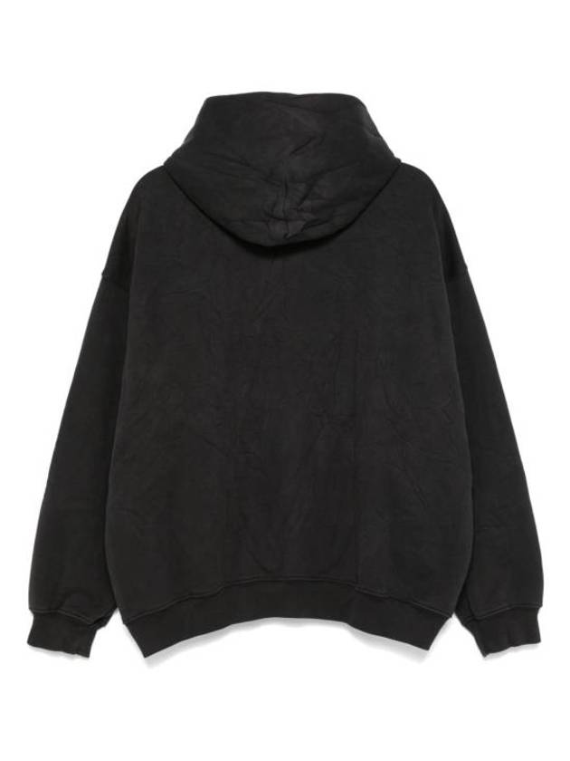 Luxury Balenciaga Trending 2025 Logo Hoodie Washed Black