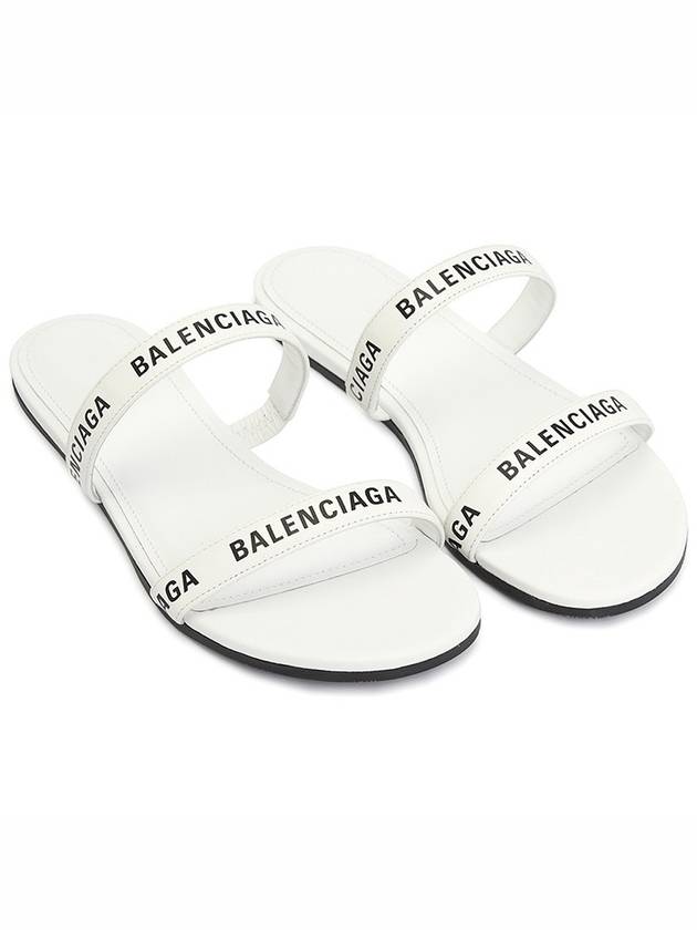 Luxury Balenciaga Trending 2025 Logo Round Slippers White