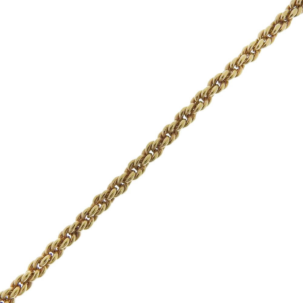 Christian Dior Necklace Plated Gold, Rhinestones gold Circle vintage Women