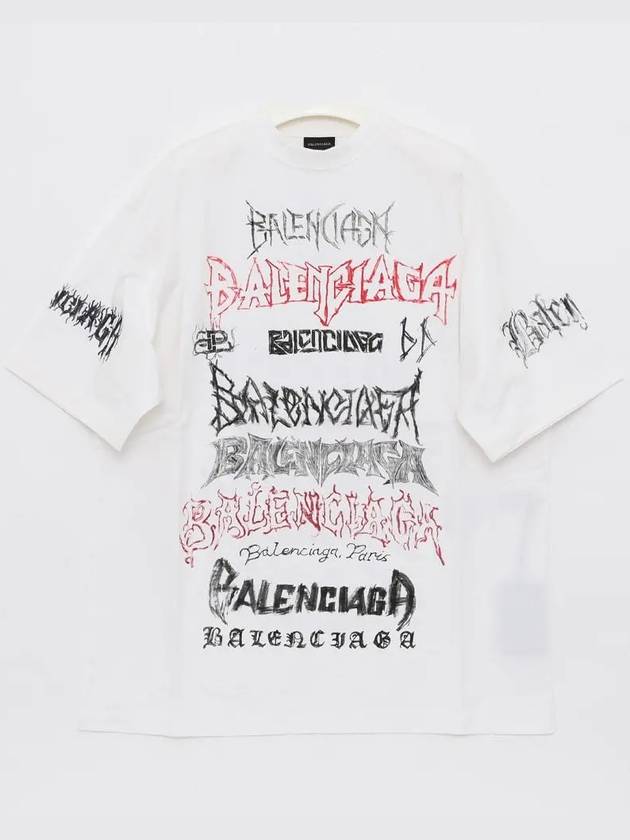 Luxury Balenciaga Trending 2025 Cotton Crew Neck Short Sleeve T-shirt White