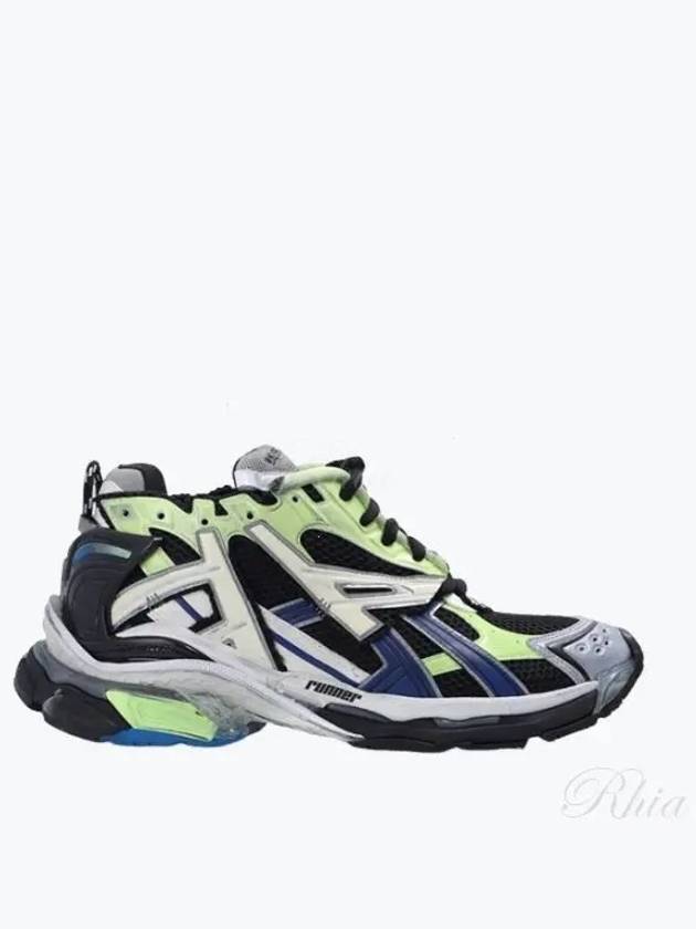 Luxury Balenciaga Trending 2025 Runner Low Top Sneakers Green Black Blue