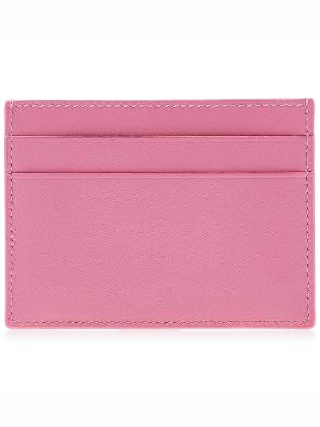Luxury Balenciaga Trending 2025 Logo Calfskin Card Wallet Pink