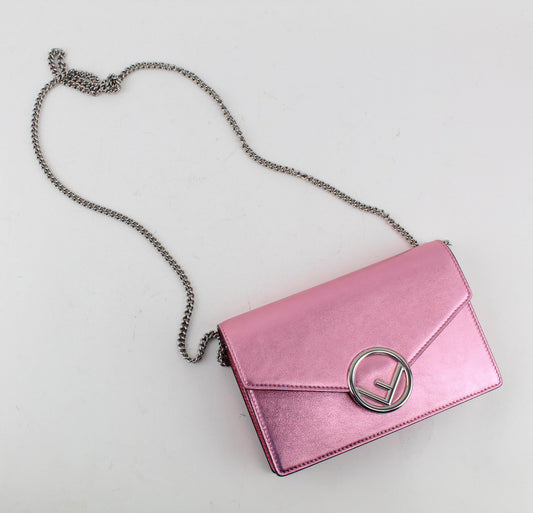 FENDI METALLIC CHAIN BAG