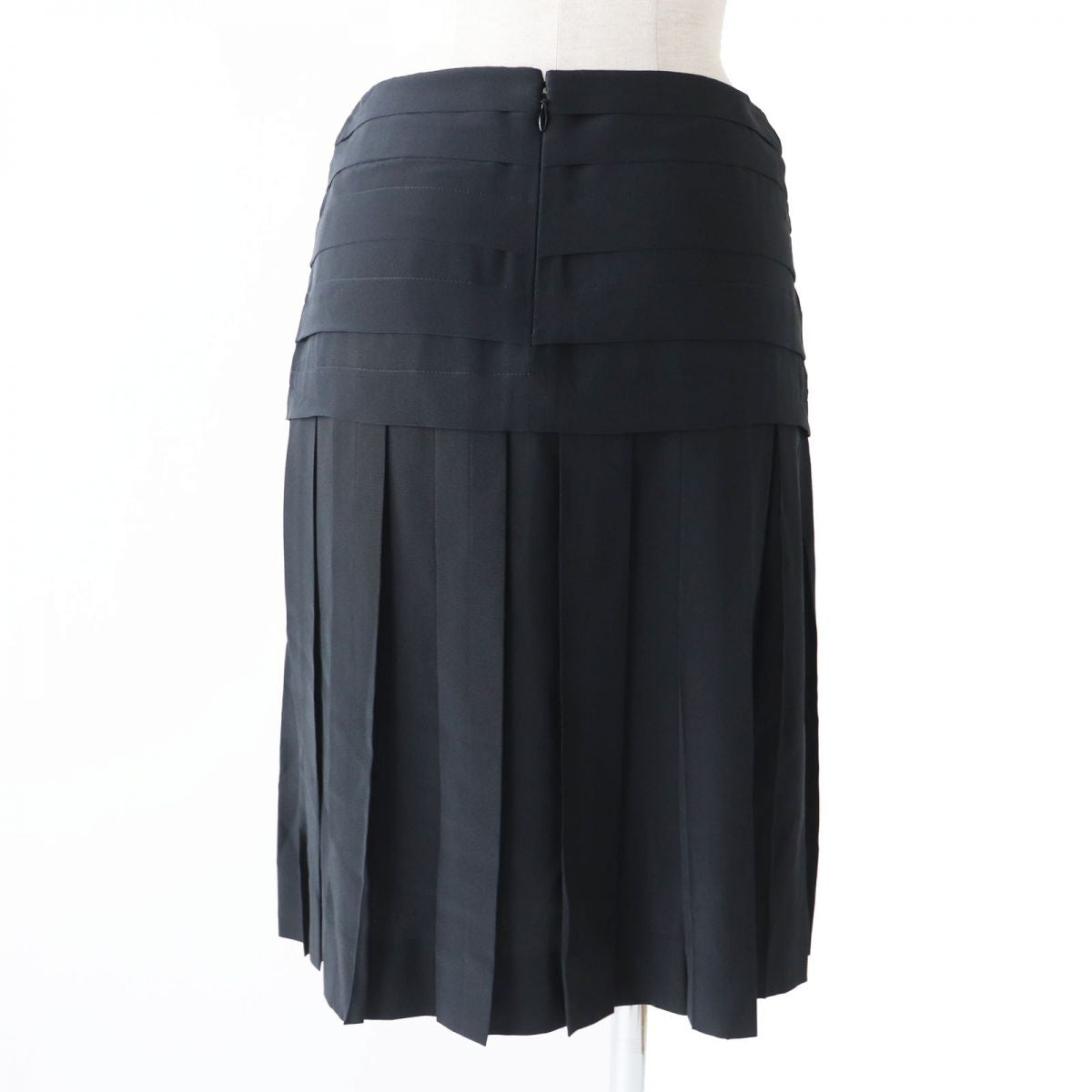 CHANEL skirt Main: 100% silk black Women 34