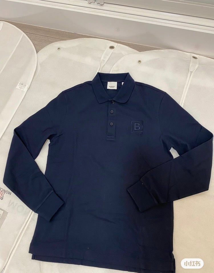 Luxury Burberry Gateforth Polo Navy Shirt M