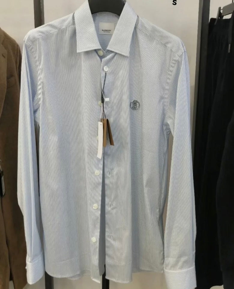 Luxury Burberry Sandham Pale Blue Shirt S