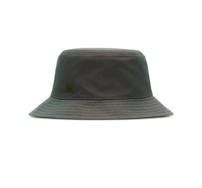 Luxury Burberry Check Reversible Bucket Antique Green Hat