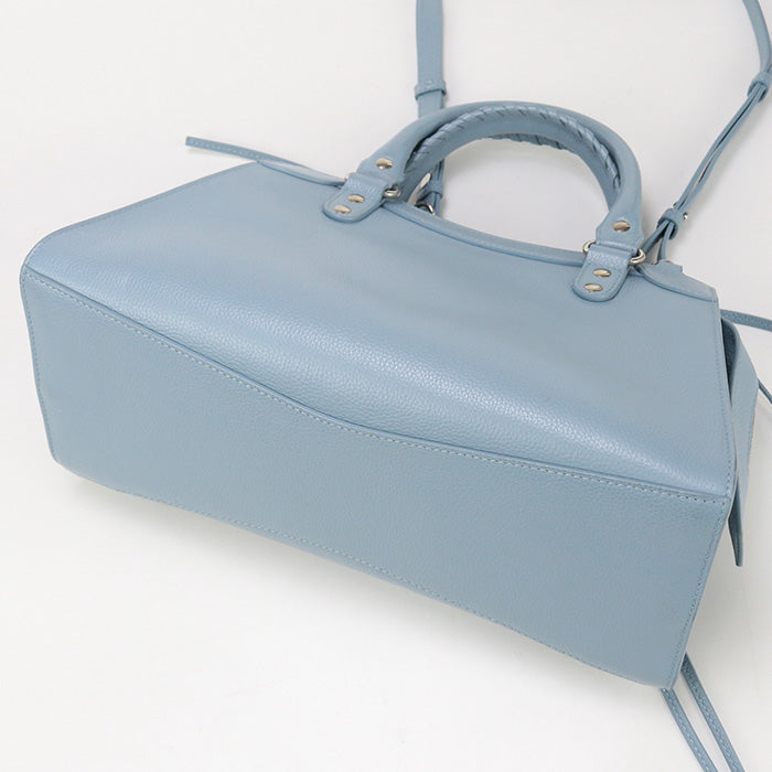BALENCIAGA 638521 2WAY handbag Handbag leather blue Women