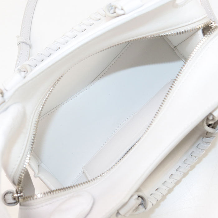 BALENCIAGA 638524 Neo Classic City Mini Handbag leather white Women