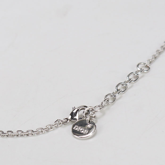 Dior Necklace Petite CD Necklace metal,Resin pearl Silver Women