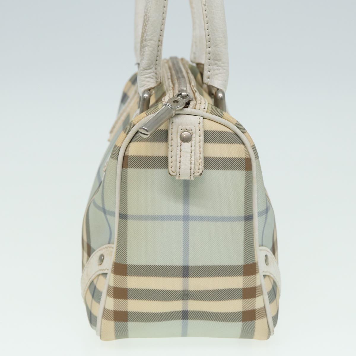 Luxury Burberry Nova Check Hand Bag PVC Blue Auth yk13985