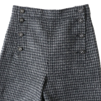 CHANEL Pants P73635 Outer: 100% wool, Lining: 100% silk, Part: 100% silk gray Women 36
