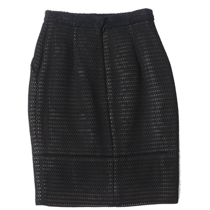 CHANEL Tight Skirt P45897 Outer: 100% nylon, Lining: 100% silk, Part: 77% nylon, Part: 13% wool, Part: 10% rayon black Women 34