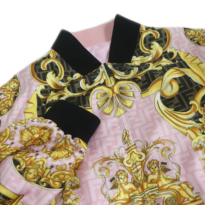 FENDI Blouson FW1091 Main: 100% silk, part: 90% cotton, part: 8% nylon, part: 2% elastane (polyurethane) Pink type mens 48