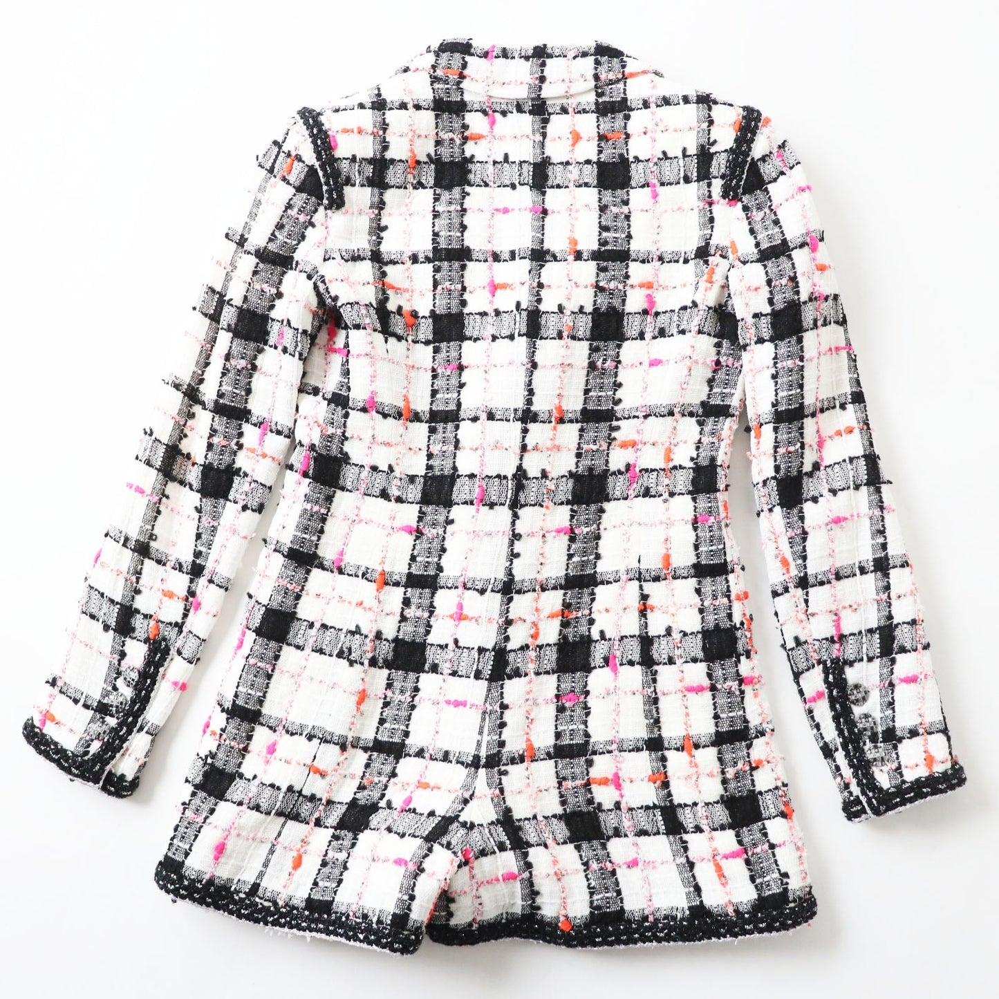 CHANEL overalls 20S P64167 Outer material: 89% nylon, Outer material: 4% cotton, Outer material: 4% acrylic, Outer material: 3% rayon, Lining: , Slit thread specification Lining: 100% silk White Black Pink Orange Women 34