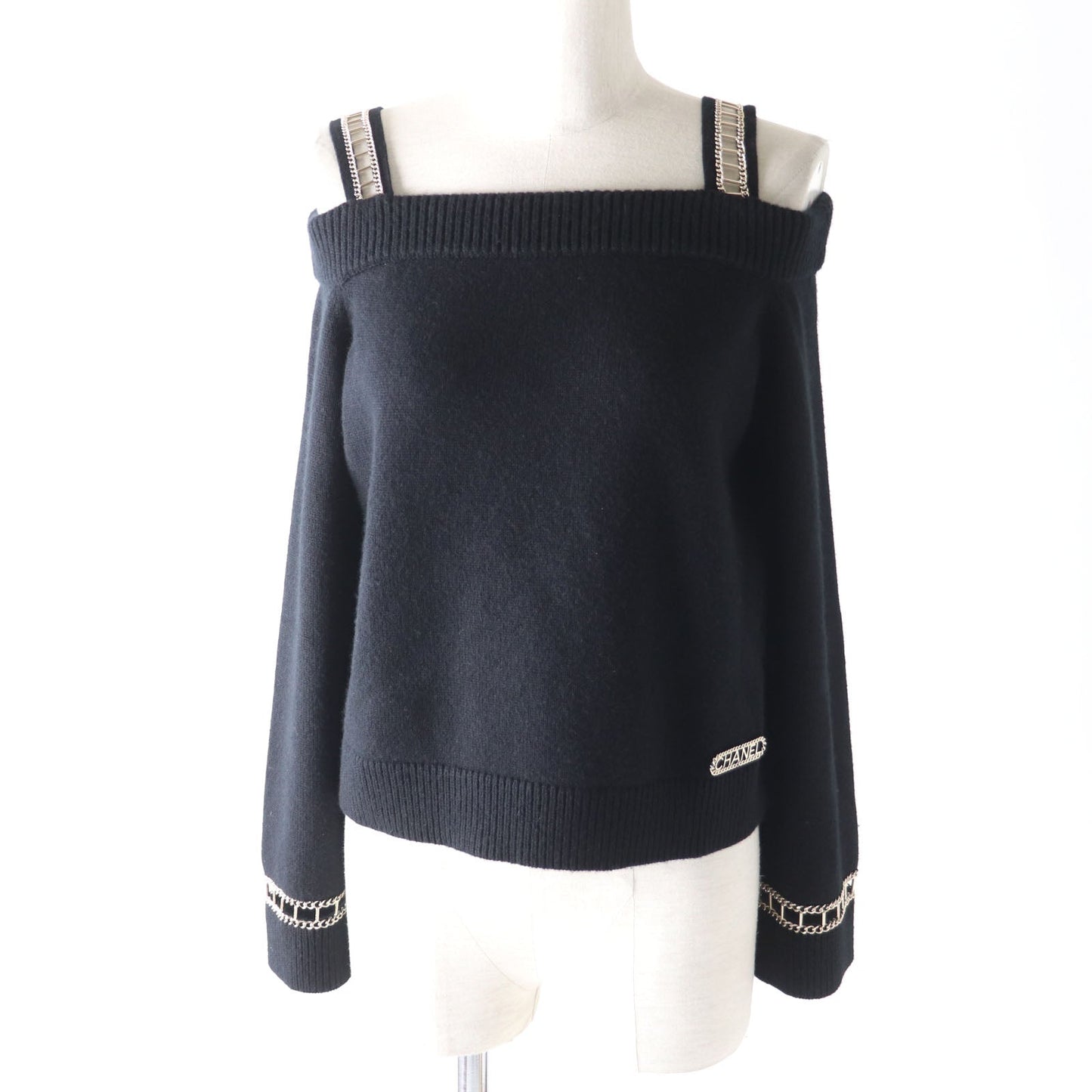 CHANEL knit P62881 Main: 100% cashmere black Women 36