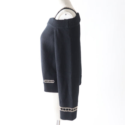 CHANEL knit P62881 Main: 100% cashmere black Women 36