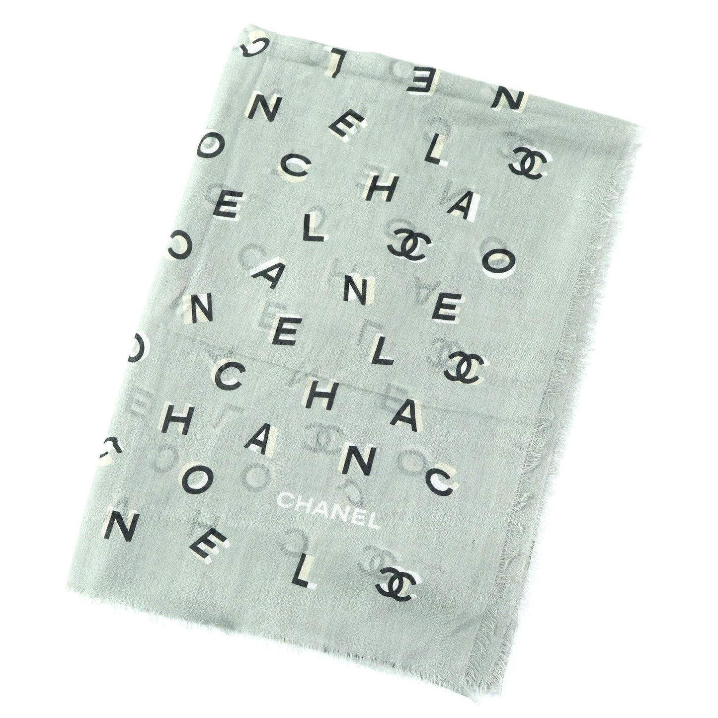 CHANEL Stall 21B Main: 80% cashmere, Main: 20% silk Gray type Women