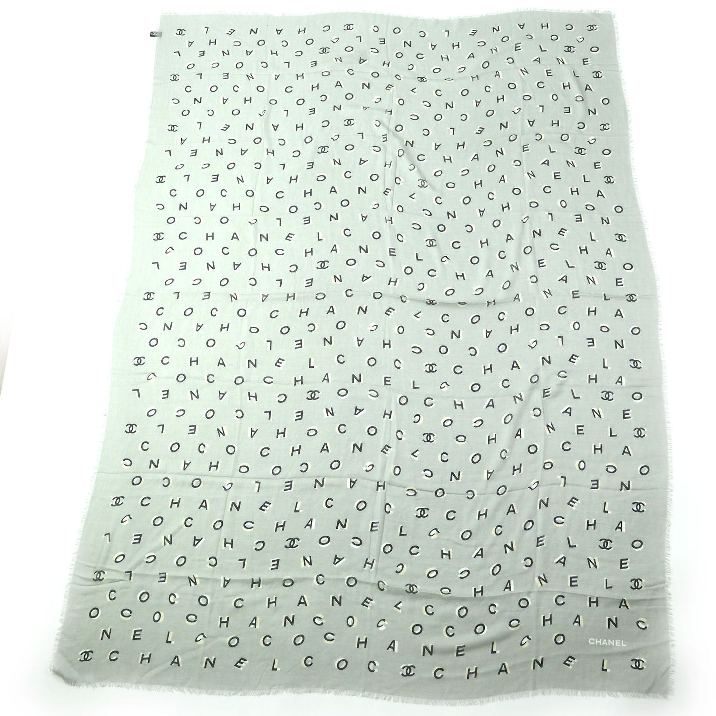 CHANEL Stall 21B Main: 80% cashmere, Main: 20% silk Gray type Women