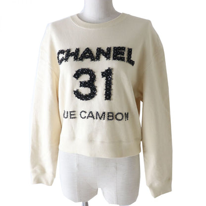 CHANEL sweat 20A P64788 Main: 100% cotton Ecru Women XS