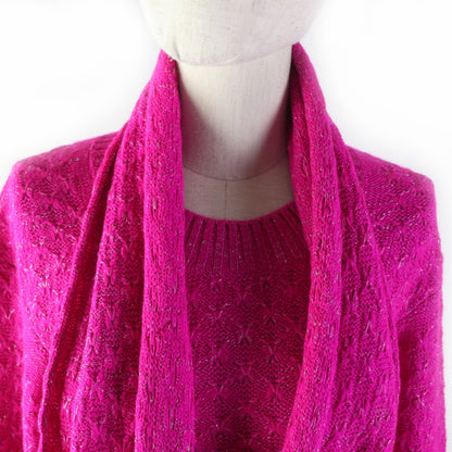 CHANEL knit P44135 Main: 75% alpaca, Main: 20% rayon, Main: 5% polyester pink Women 36