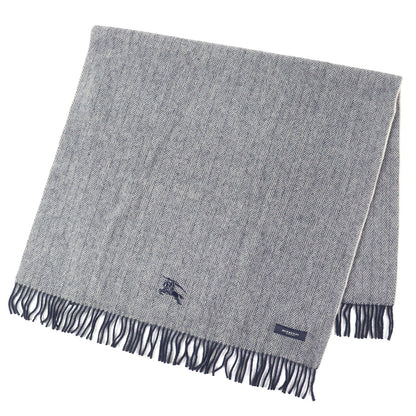 BURBERRY LONDON Scarf Main: 100% wool Gray navy unisex(Unisex)