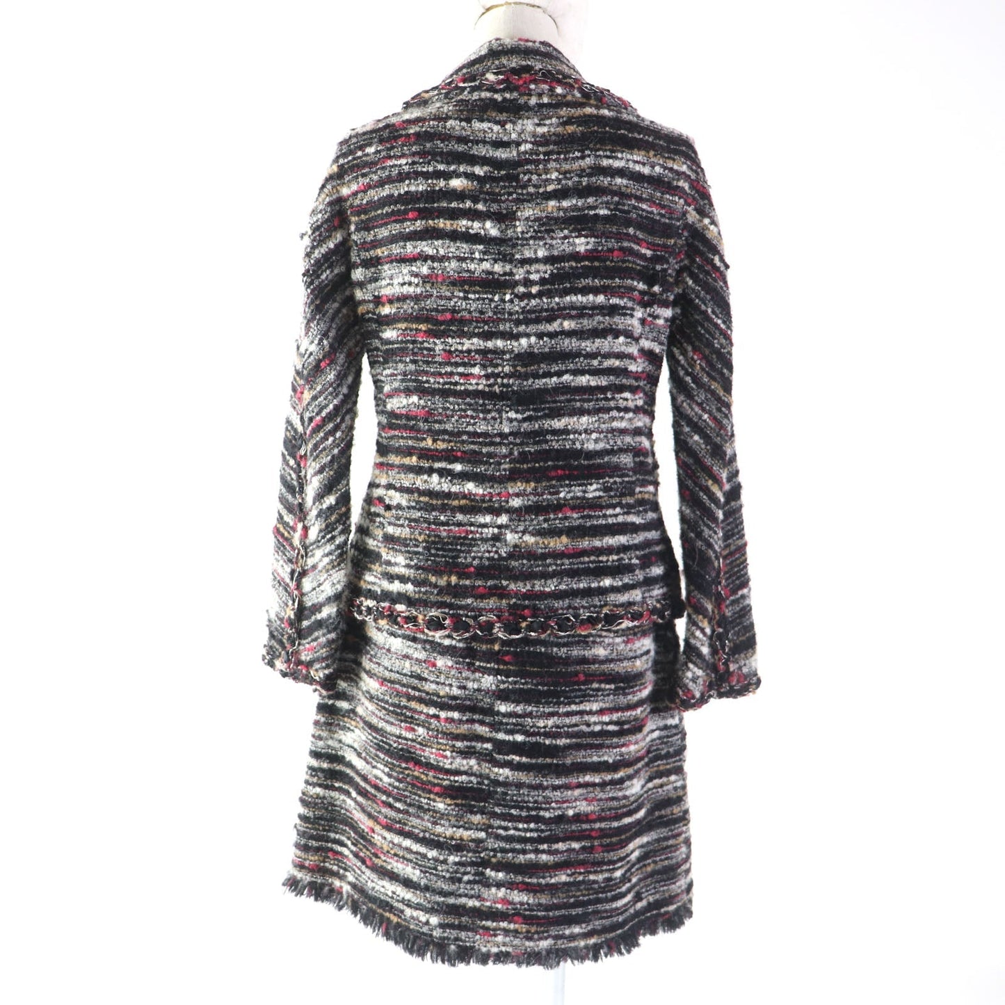 CHANEL setup P41820Ã¯Â¿Â½EP41816 Outer material: 35% wool, Outer material: 32% cotton, Outer material: 19% alpaca, Outer material: 9% nylon, Outer material: 5% acrylic, Lining: 100% silk multicolor Women 38