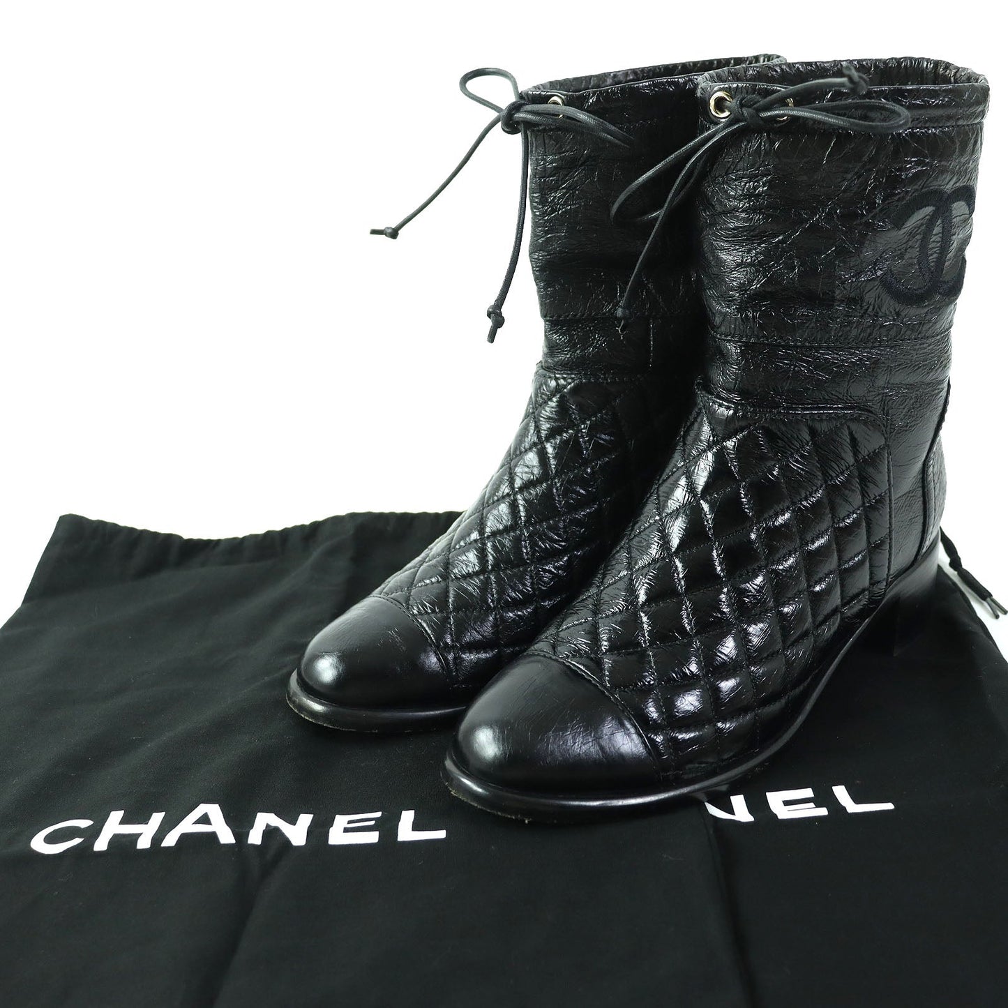 CHANEL short boots G34096 Main: Leather black Women 36