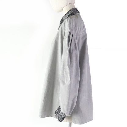 FENDI Long sleeve shirt Main: 100% cotton, some: 51% nylon, some: 27% rayon, some: 22% cotton Black Grey Women 36
