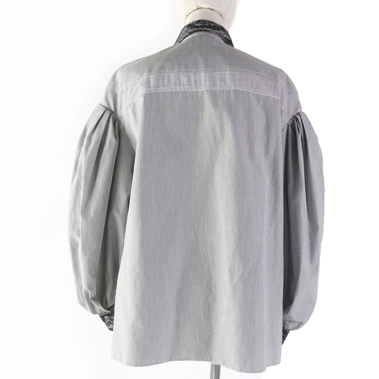 FENDI Long sleeve shirt Main: 100% cotton, some: 51% nylon, some: 27% rayon, some: 22% cotton Black Grey Women 36