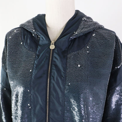 CHANEL No color jacket P52914 Outer: 80% polyester, Outer: 15% rayon, Outer: 5% polyurethane, Lining: 96% cotton, Lining: 4% polyurethane, Other: 100% nylon Blue green type Women 40
