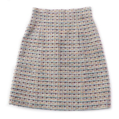 CHANEL Long skirt P59073 Outer: 51% wool, Outer: 18% rayon, Outer: 15% polyamide (nylon), Outer: 5% mohair, Outer: 5% alpaca, Outer: 4% polyester, 2% acrylic, Lining: 100% silk Multi Women 44