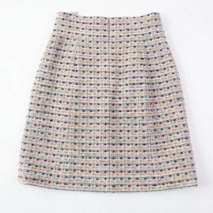 CHANEL Long skirt P59073 Outer: 51% wool, Outer: 18% rayon, Outer: 15% polyamide (nylon), Outer: 5% mohair, Outer: 5% alpaca, Outer: 4% polyester, 2% acrylic, Lining: 100% silk Multi Women 44