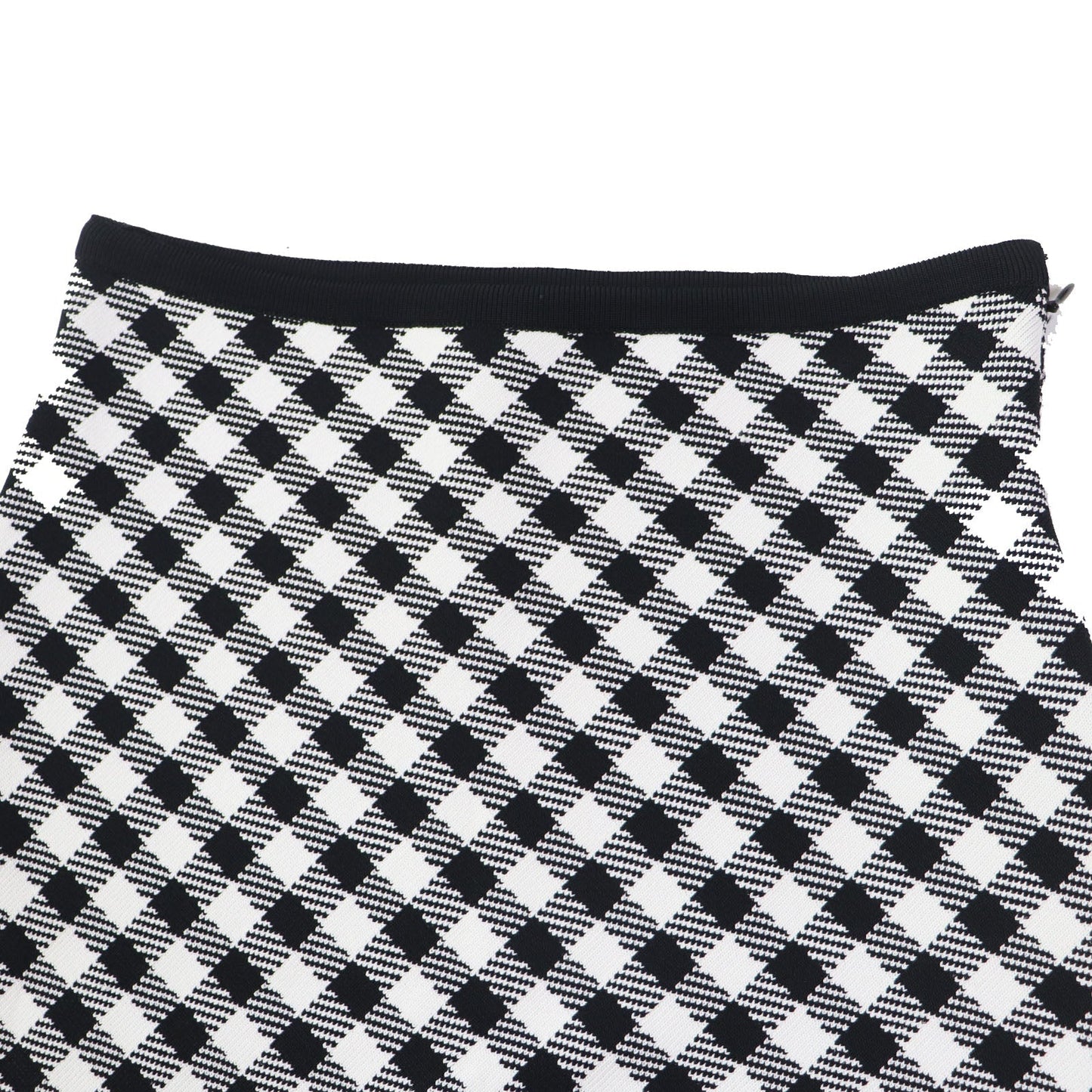 Christian Dior flare skirt 254J18AM514 Main: 84% rayon, 15% nylon, 1% polyurethane Black White Women 38