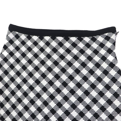 Christian Dior flare skirt 254J18AM514 Main: 84% rayon, 15% nylon, 1% polyurethane Black White Women 38