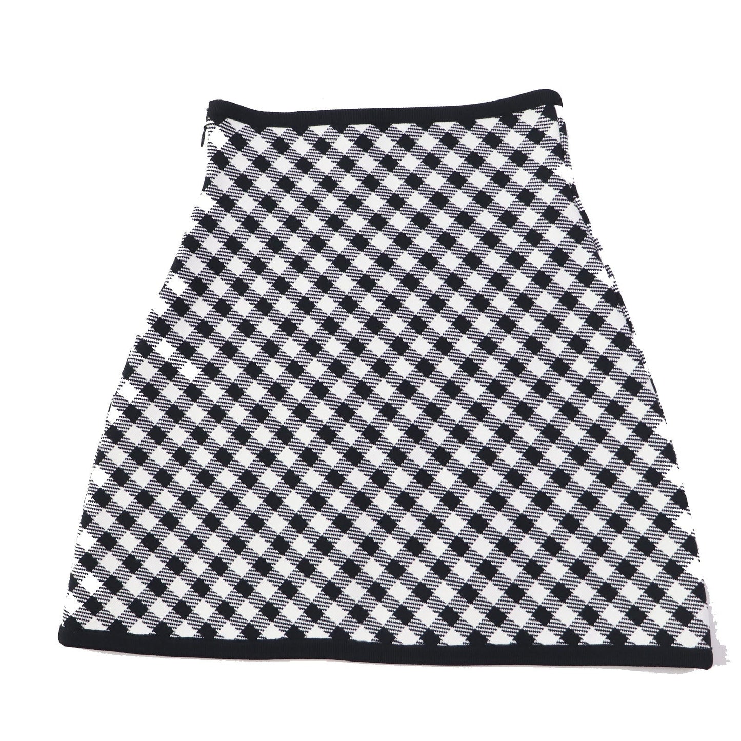 Christian Dior flare skirt 254J18AM514 Main: 84% rayon, 15% nylon, 1% polyurethane Black White Women 38