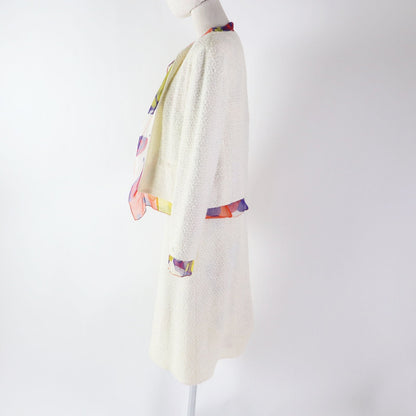 CHANEL setup 00T P15633 Outer: 75% nylon, Outer: 25% wool, Lining: 100% silk Ivoryx multi Women 40