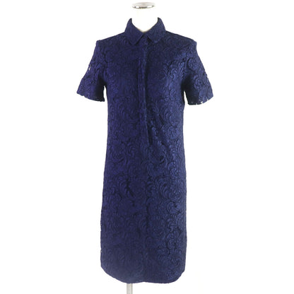 BURBERRY LONDON one piece Outer: 69% cotton, 22% viscose, 9% nylon; Lining: 100% polyester Navy Women 36