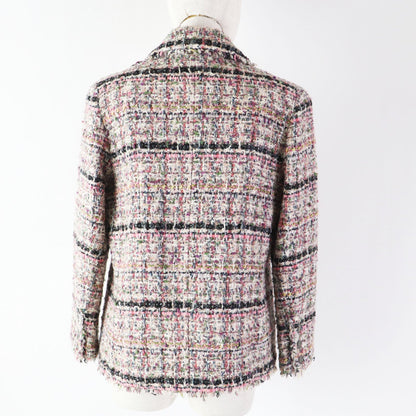 CHANEL tailored jacket 05A P26908 Outer: 40% wool, Outer: 20% mohair, Outer: 10% cotton, Outer: 10% acrylic, Outer: 10% silk, Outer: 6% nylon, 4% polyester, Lining: 96% silk, 4% polyurethane Multi Women 40