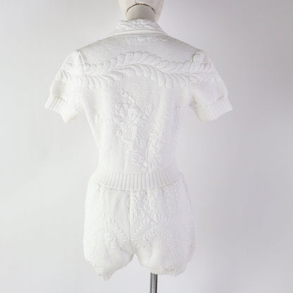 FENDI overalls FZD880 Main: 63% rayon, 12% polyester, 5% nylon, 1% polyurethane, 19% polypropylene white Women 38