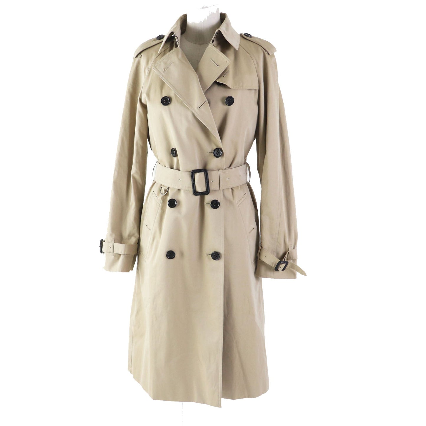 BURBERRY LONDON trench coat B1A83-100-51 Outer: 100% cotton, Lining: Cotton, Lining: Cupra, Accessories: Cowhide Lining: 100% wool Lining (separate fabric): 100% cupra beige Women 42