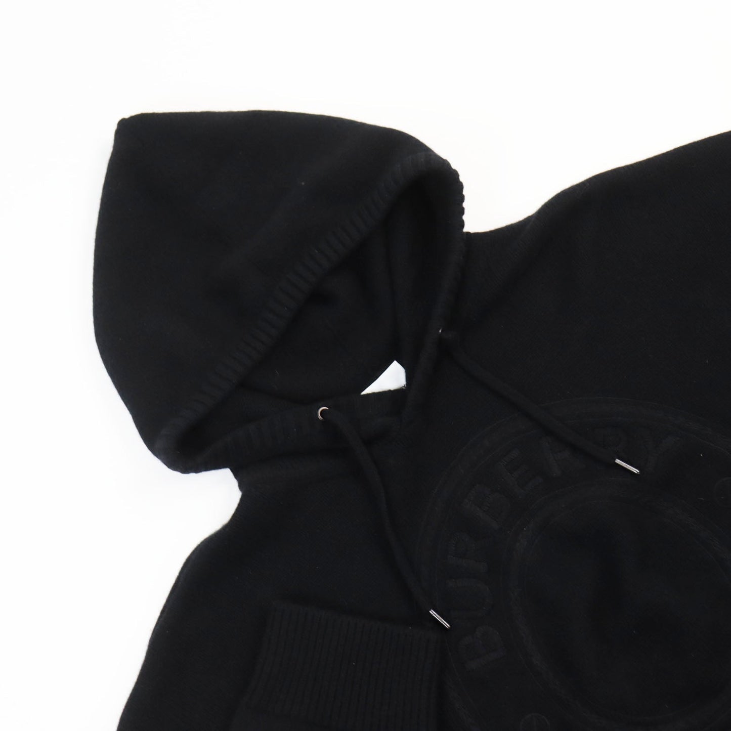 BURBERRY Hoodie Main: 100% cashmere black mens Notation size unknown